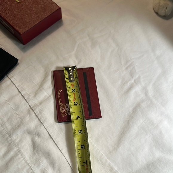 Cartier Red Card Holder with Gold Panther Design - Picture 10 of 14